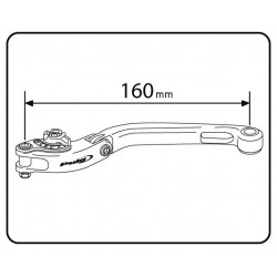 Puig foldable clutch lever 2.0 black selector red