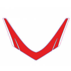 Number plate holder decal