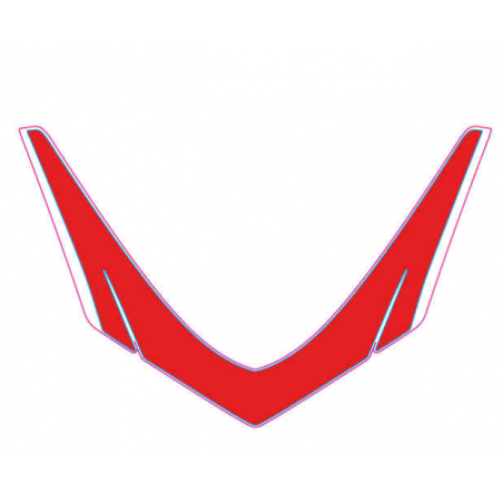 Number plate holder decal