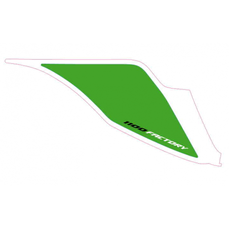 Right tail fairing number plate decal