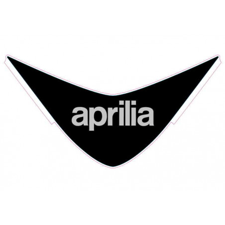 Top fairing glass licence plate number decal