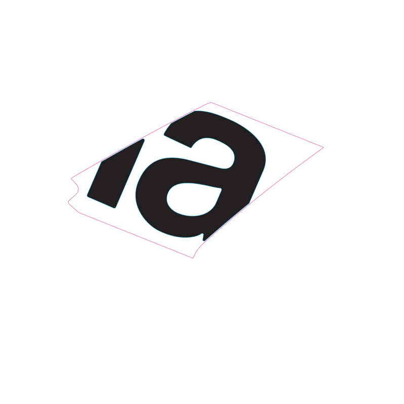 RH side fairing decal "A"