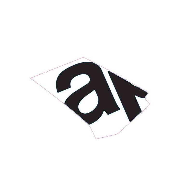 LH side fairing decal "A"