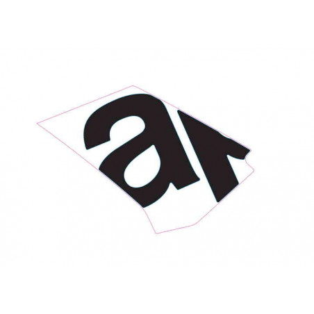 LH side fairing decal "A"