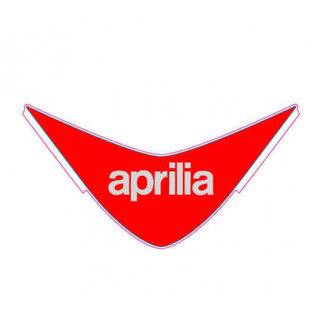 Front fairing glass decal "APRILIA"