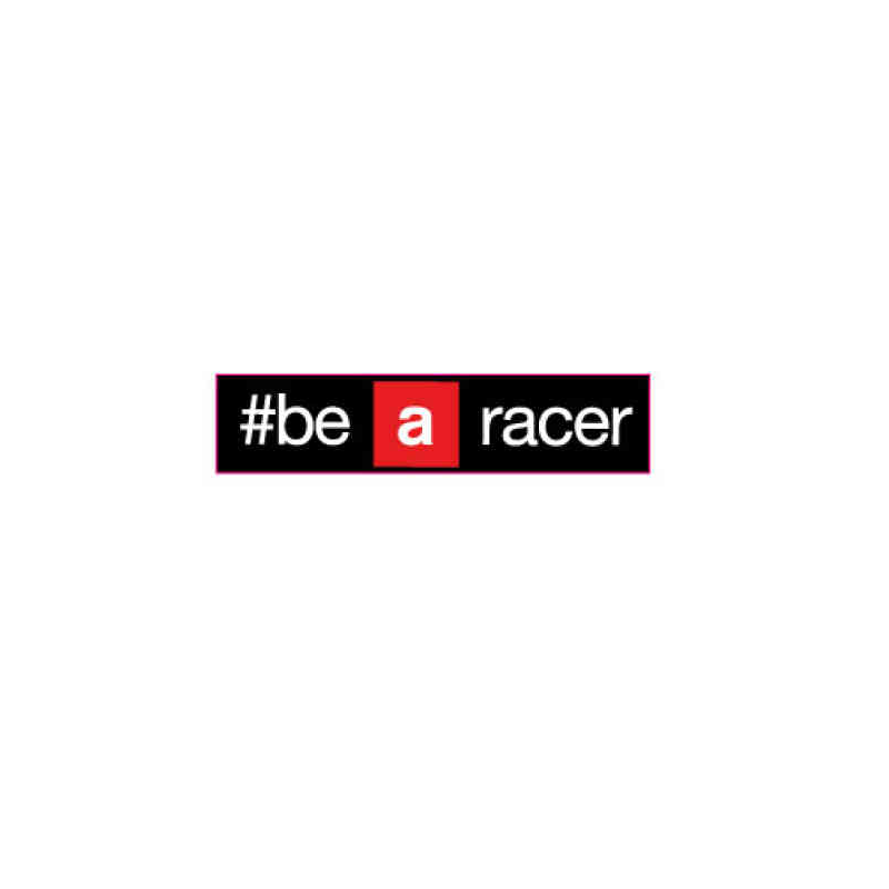 Front mudguard decal "be a racer"