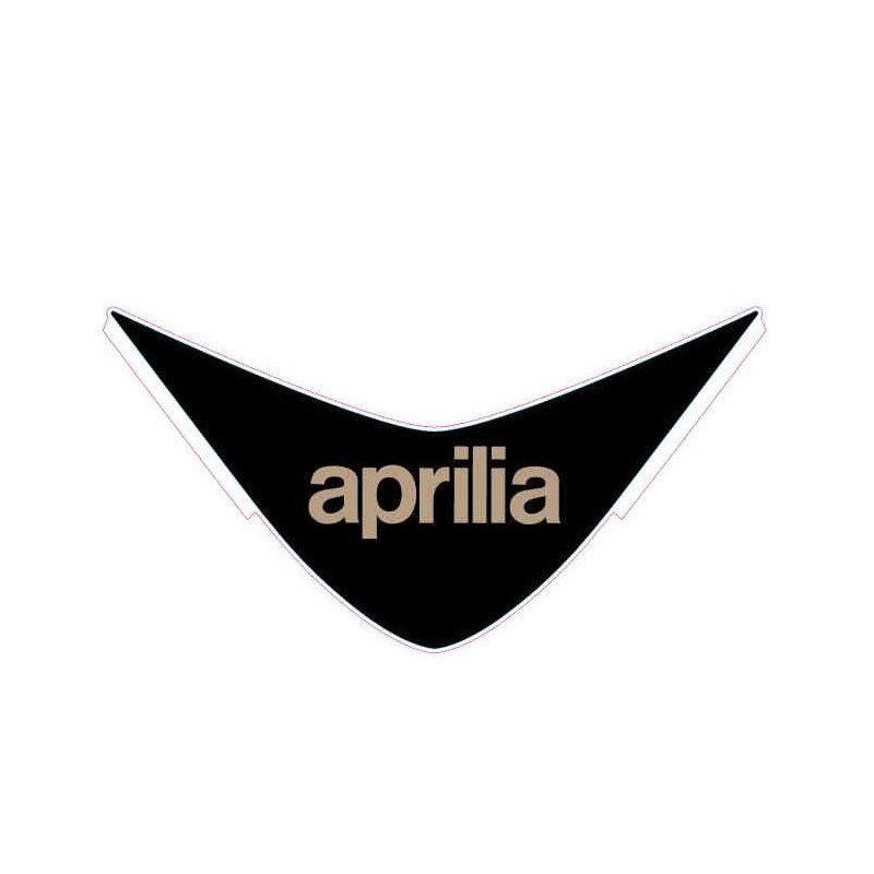 Top fairing glass licence plate number decal  Dark Thunder (DT)