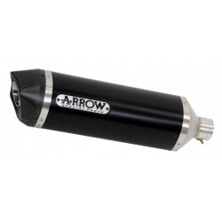 ARROW HOM. ALUMINIUM DARK RACE-TECH SILENCER WITH CARBON END CAP FOR ARROW LINK PIPE APRILIA RSV4 15/16-TUONO V4 1100 15/16