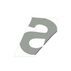 RH fairing decal "A" Colour: Aprilia Black [Black]