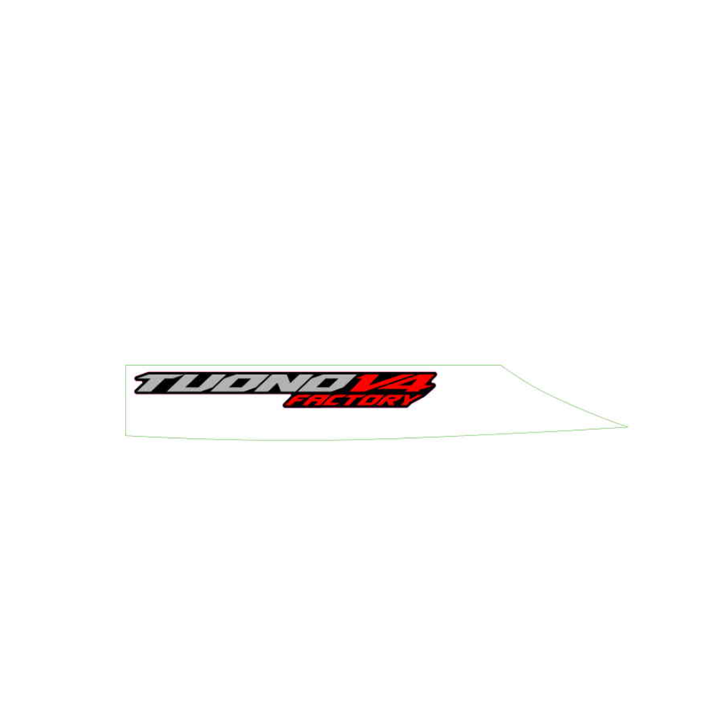 RH rear fairing decal "TUONO" Colour: Aprilia Black [Black]