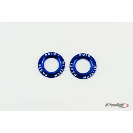 PUIG Set Aluminium rings Blue for PHB19 Swing Arm Protector