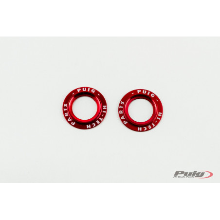 PUIG Set Aluminium rings Red for PHB19 FRONT FORK PROTECTOR