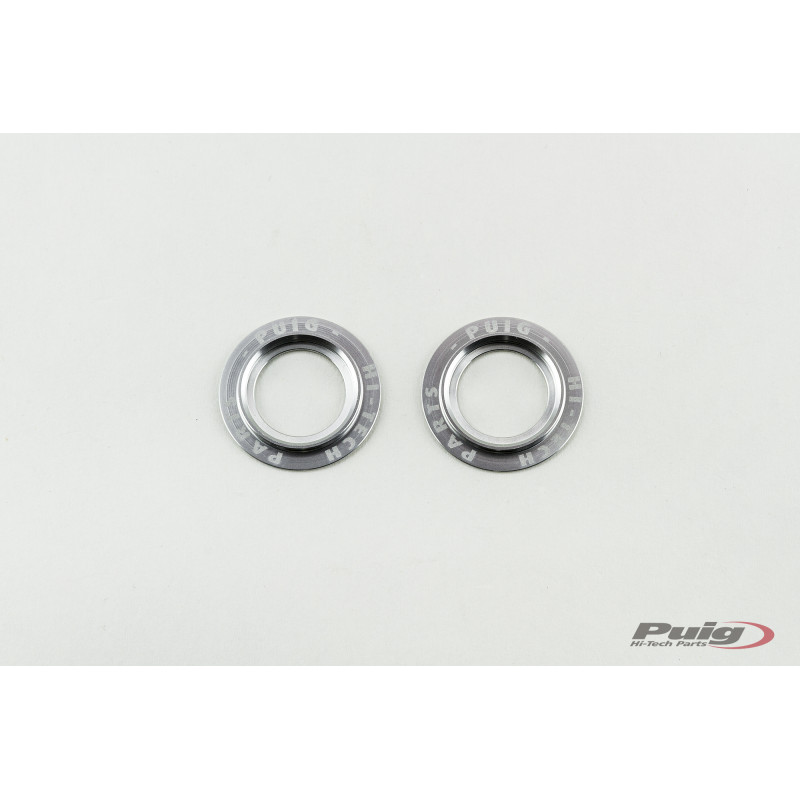 PUIG Set Aluminium rings Silver for PHB19 FRONT FORK PROTECTOR