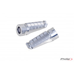 PUIG Racing Footpegs Silver
