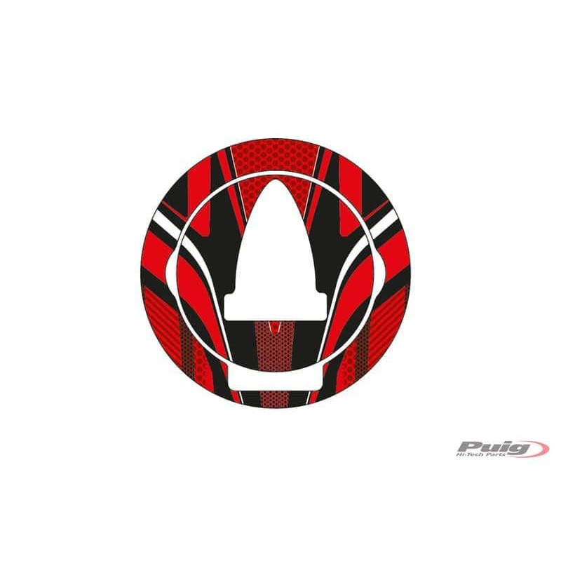 PUIG Radikal Fuel Cap Covers Red