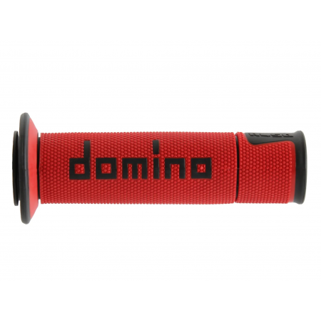 DOMINO GRIPS A450 PAIR RED/BLACK