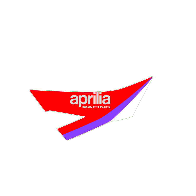 LH Fuel tank decal "aprilia racing"
