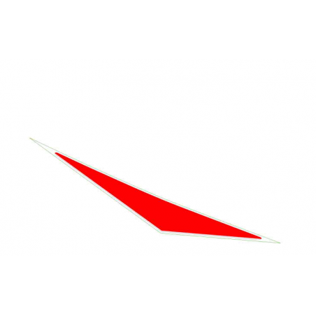 RH rear fairing decal "RED"