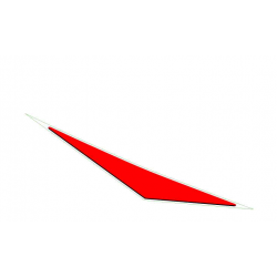 RH tail fairing decal RED