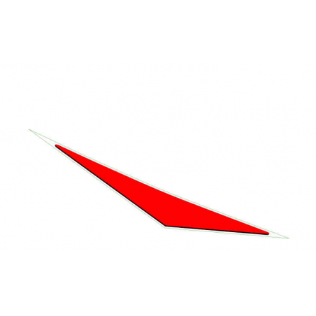 RH tail fairing decal RED