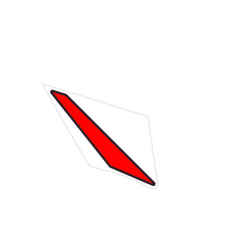 RH fairing chin spoiler decal