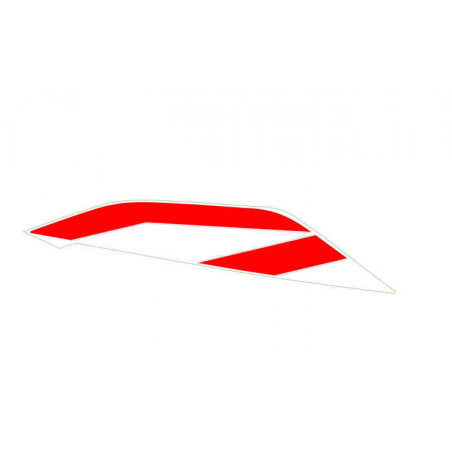 LH side fairing strip decal