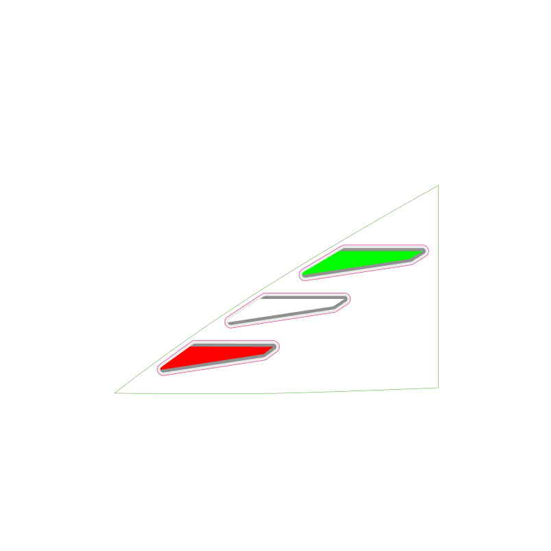 LH Front fairing decal "italia"