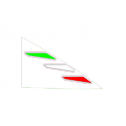 RH Front fairing decal "italia"