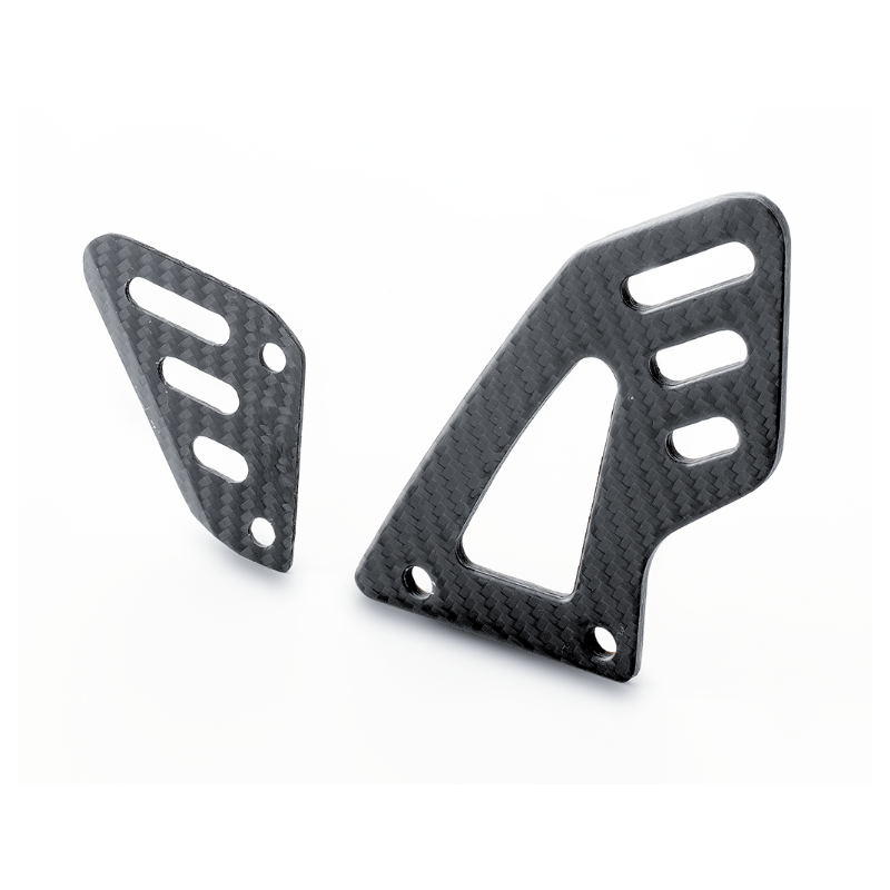 Carbon fibre heel guards