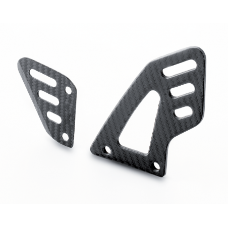 Carbon fibre heel guards